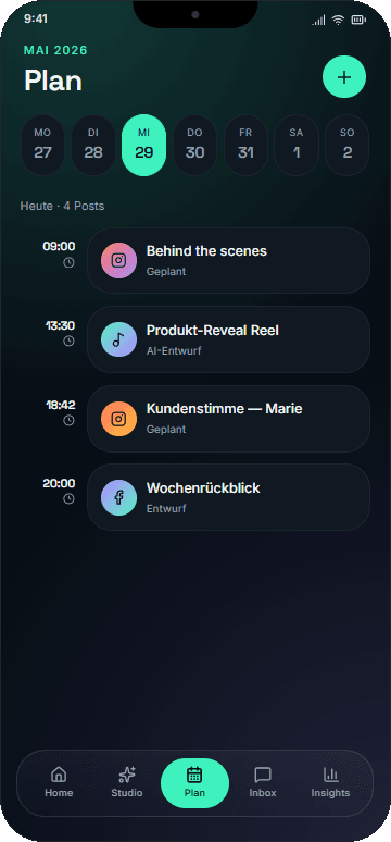 Content-Kalender: Beiträge planen